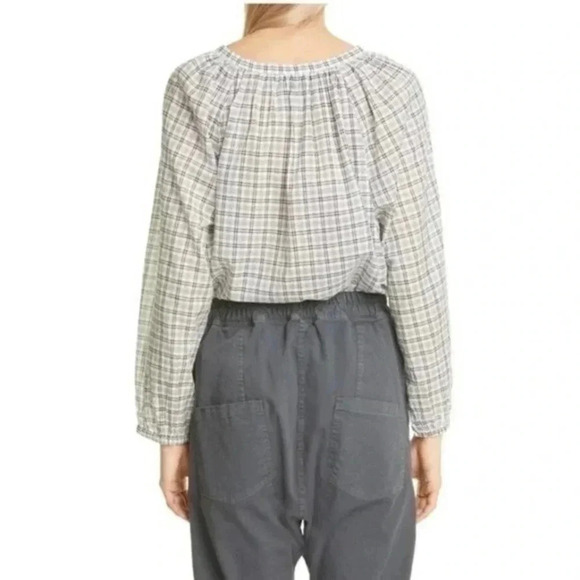 Nili Lotan Plaid Blouse NWOT B602 - Picture 4 of 8